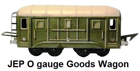 JEP 'O' gauge tinplate goods wagon