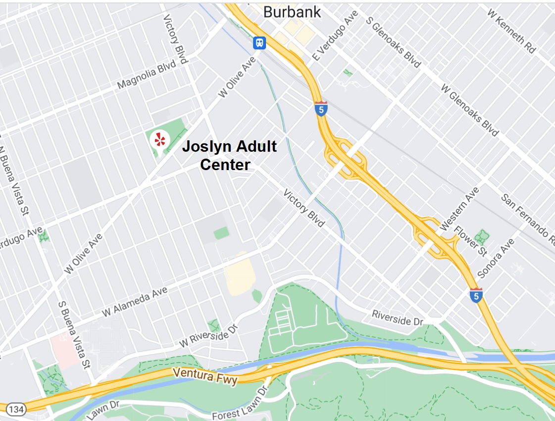 Joslyn Adult Center Driving Map