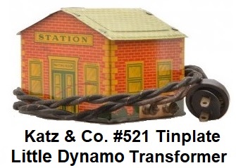 Henry Katz & Co. Tinplate Lithographed #521 Little Dynamo Transformer