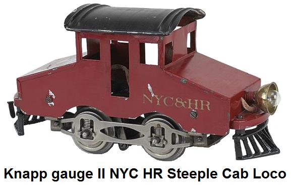 Knapp NYC & HR RR Steeple Cab electric loco in 2 inch gauge