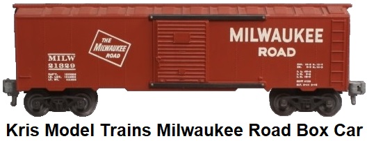Kris Model Trains Milwaukee Road box bar
