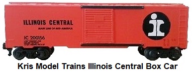 Kris Model Trains Illinois Central #200156 box car