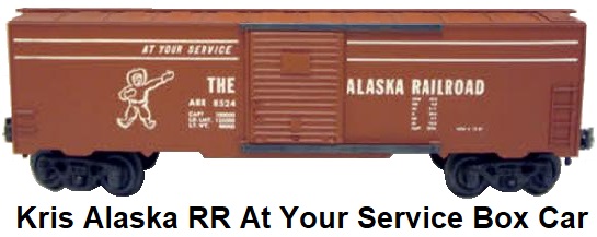 Kris Model Trains Alaska RR #8524 At Your Service box car