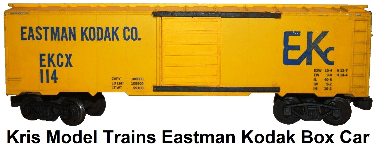 Kris Model Trains Eastman Kodak Company box car