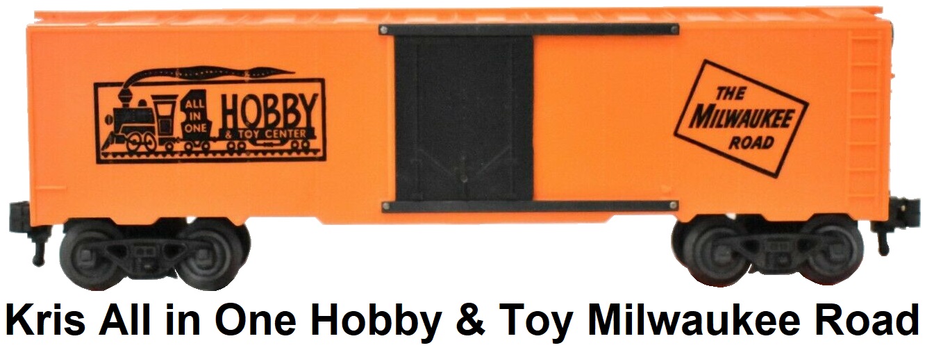 Kris Model Trains All in One Hobby & Toy Center Milwaukee Road box car
