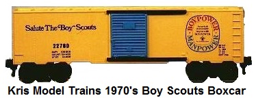 Kris Model Trains 1970's Boy Scout box car