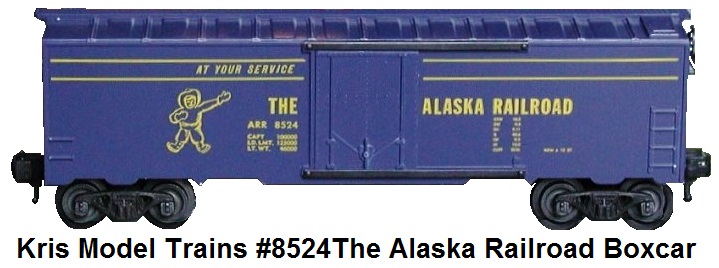 Kris Model Trains #8524 The Alaska Railroad box car