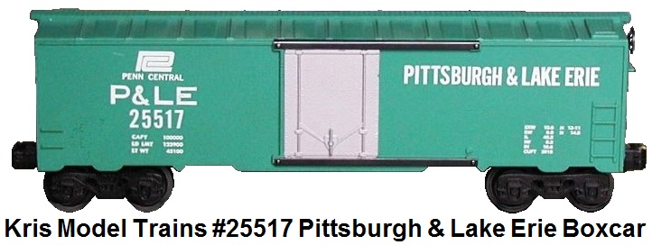Kris Model Trains #25517 Pittsburgh & Lake Erie box car 
