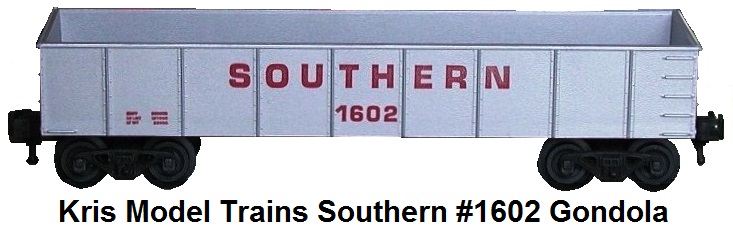 Kris Model Trains #1602 Southern gondola