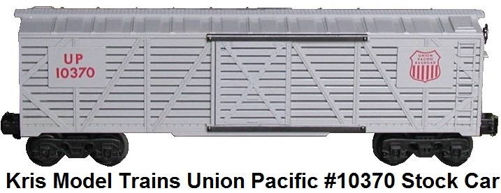 Kris Model Trains #10370 gray Union Pacific stock car