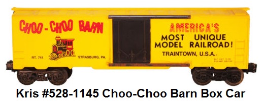 Kris Model Trains #528-1145 Choo-Choo Barn box car