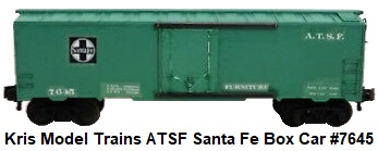 Kris Model Trains ATSF Santa Fe box car #7645
