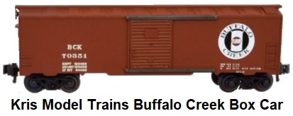 Kris Model Trains Buffalo Creek box car #70351