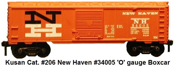 Kusan catalog #206 New Haven #34005 orange box car