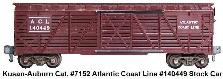Kusan-Auburn catalog #7152 Atlantic Coast Line #140449 stock car