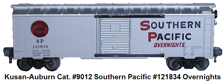 Kusan-Auburn catalog #9012 Southern Pacific #121834 Overnights box car