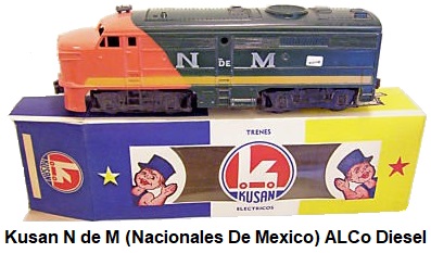 Kusan Electricos Trenes N de M (Nacionales De Mexico) ALCo Diesel Dummy Engine #2716