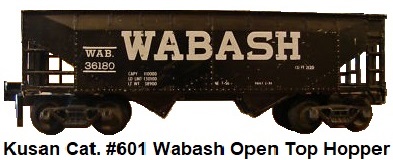 Kusan catalog #601 Wabash #361890 open top hopper