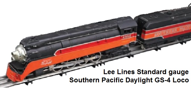Lee Lines Standard gauge 4-8-4 SP Daylight GS-4 Locomotive & Tender