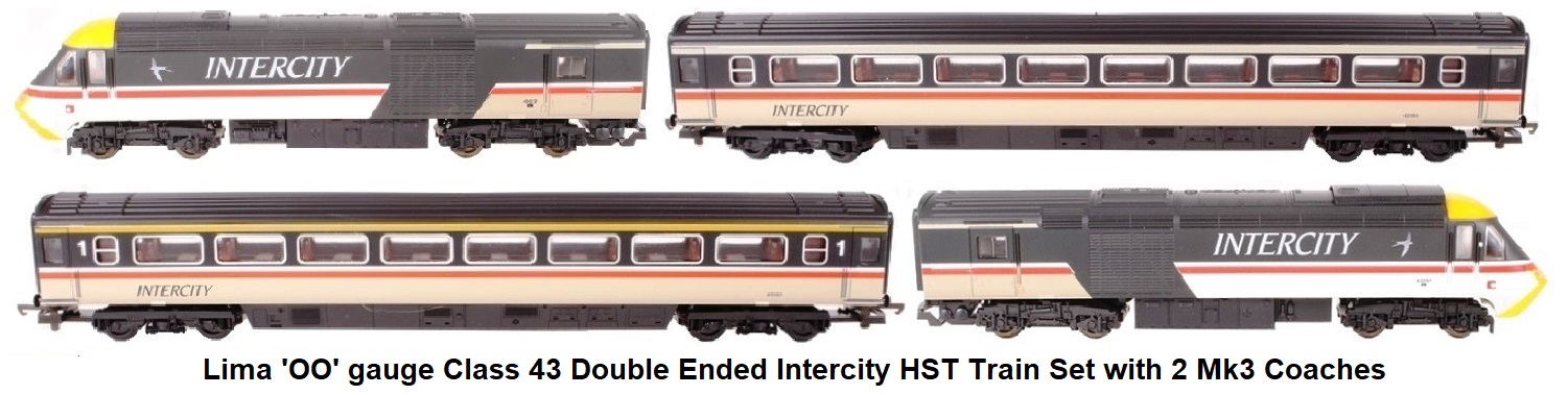 Lima 'OO' Class 43 HST Train Set with 2 Mk3 Coaches