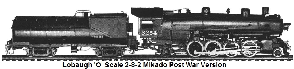 Lobaugh 'O' scale Post War 2-8-2 Mikado