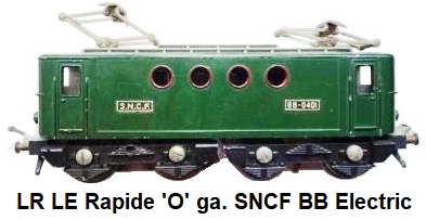 LR Le Rapide 'O' gauge SNCF BB Electric Locomotive BB0401