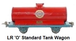 LR Le Rapide 'O' gauge Standard Oil Tank Wagon (red)