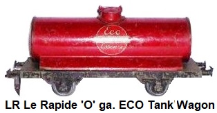 LR Le Rapide 'O' gauge ECO Essence Tank Wagon