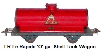 LR Le Rapide 'O' gauge Shell Tank Wagon