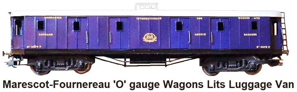 Marescot Fournereau 'O' gauge luggage van