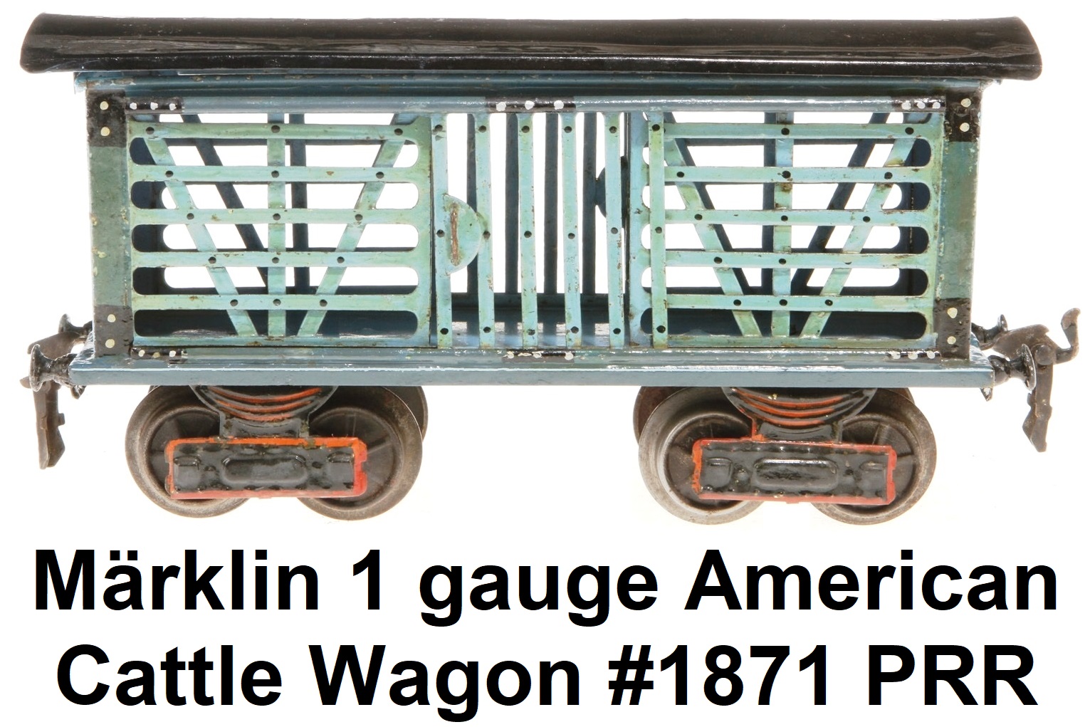 Märklin 1 gauge American Cattle wagon #1871 PRR