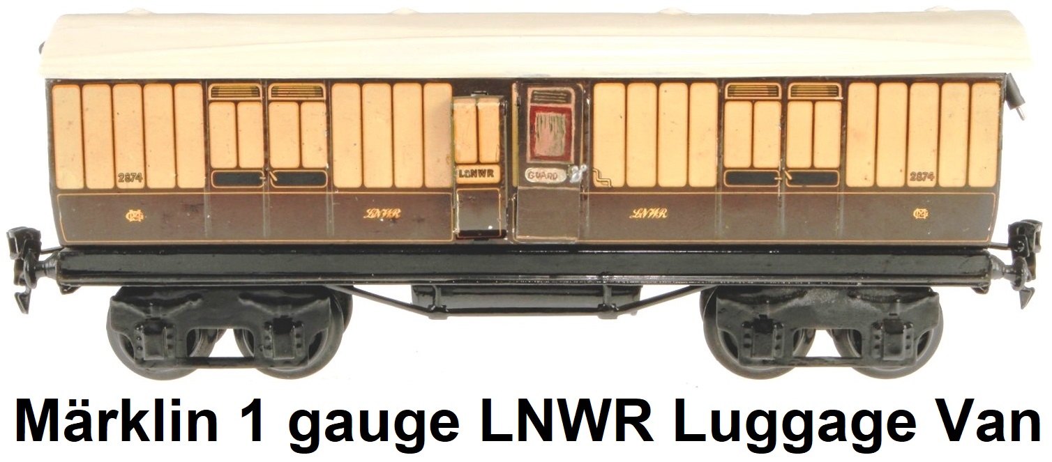 Märklin 1 gauge #2874 LNWR English Luggage van
