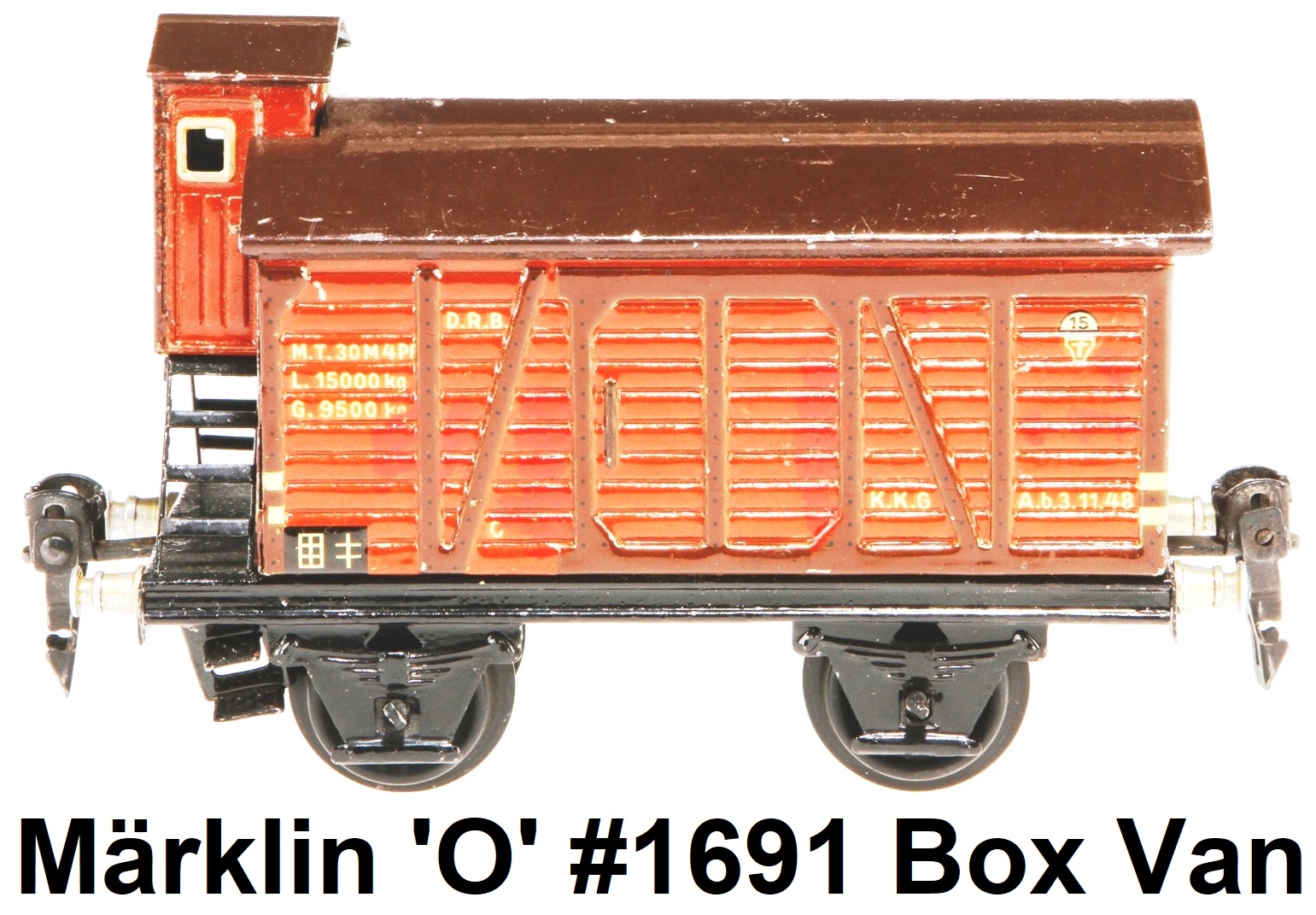 Prewar Märklin 'O' gauge #1691 box car