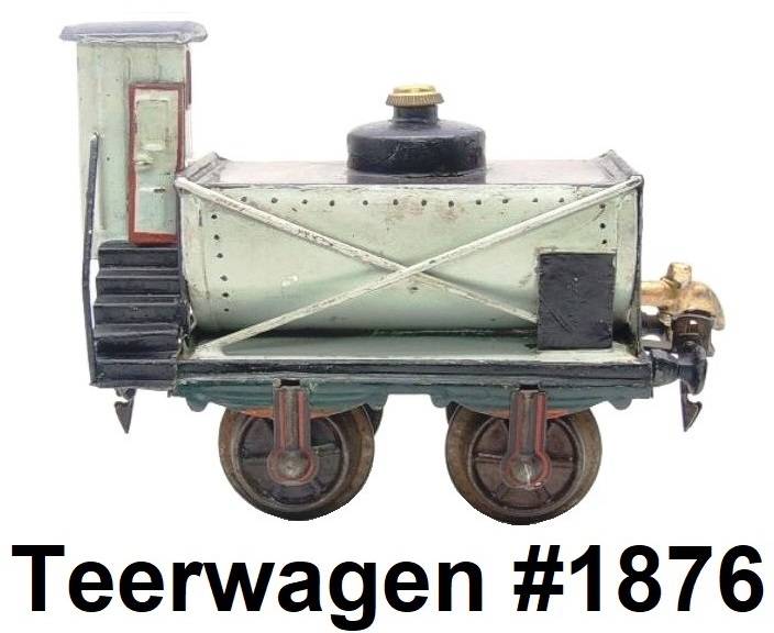 Märklin #1 gauge #1826 Vintage Tank-Tar Wagon with Brakeman's House