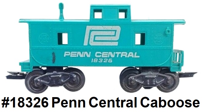 Marx 'O' gauge #18326 Penn Central Plastic caboose
