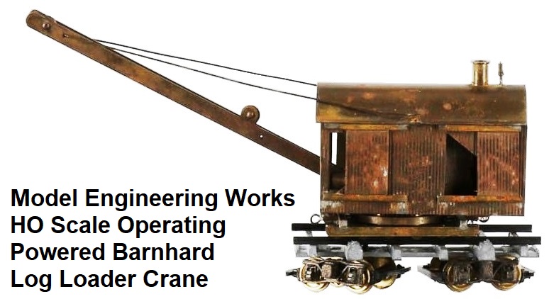 Model Engineering Works HO Scale LL50 Operating Powered Barnhard Log Loader Crane Brass Japanese import