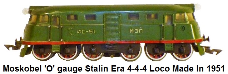 Moskobel 'O' scale Stalin era 4-4-4 Loco made in 1951