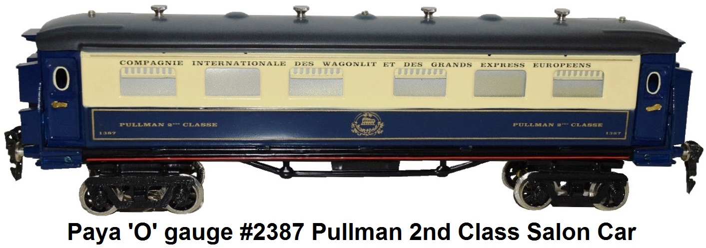 Payá 'O' gauge #2387 Pullmann Salonwagen