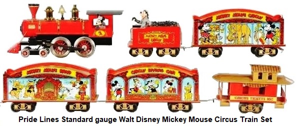 Pride Lines Standard gauge Walt Disney Mickey Mouse Circus Train Set