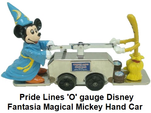 Pride Lines 'O' gauge #1123 Fantasia Magical Mickey Mouse Hand Car
