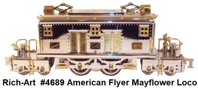 American Flyer Wide gauge #4639 Mayflower locomotive in chrome plate