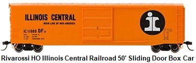 Rivarossi HO scale #11000 Illinois Central Railroad Sliding Door Box Car