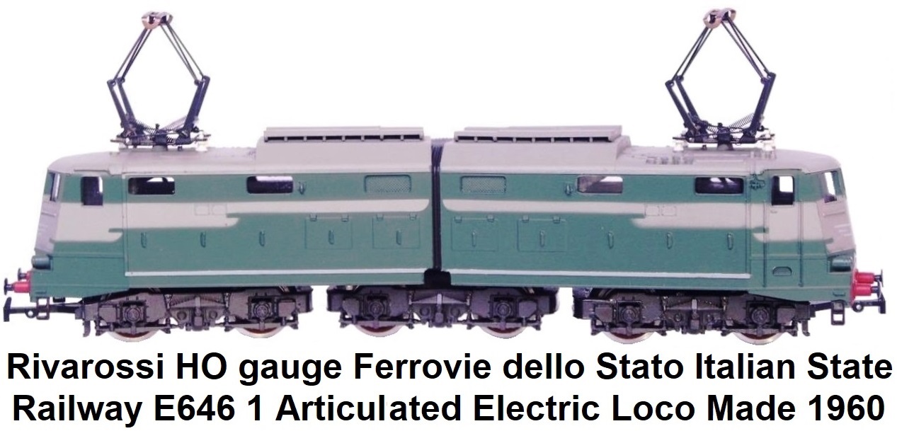 Rivarossi HO gauge Italian FS E646 1 Articulated Electric Loco made 1960