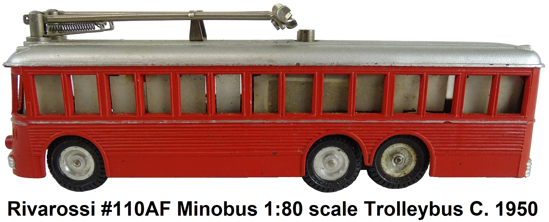 Rivarossi MinoBus motorized trolleybus circa 1950