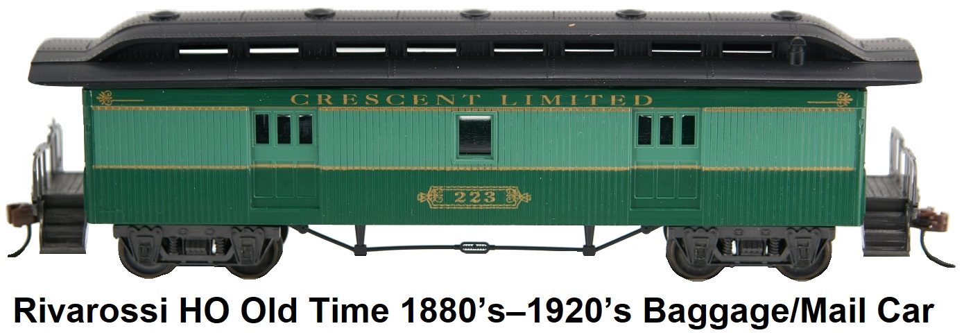 Rivarossi HO Kit-built Old Time 1880’s – 1920’s Southern Crescent Baggage Mail car #223