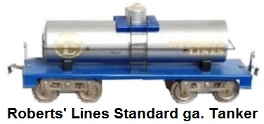 Roberts' Lines Standard gauge tank car