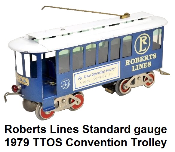 Roberts' Lines Standard gauge 1979 TTOS Convention Trolley