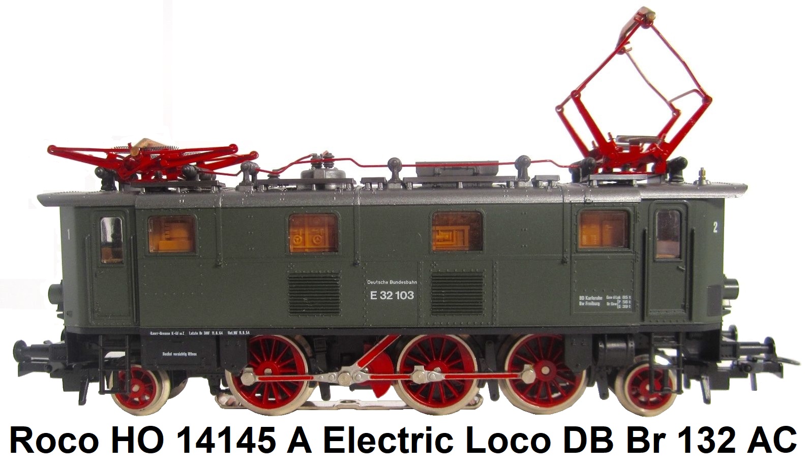 Roco 14145 A Electric Loco DB Br 132 Analog HO AC