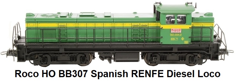 Roco HO 43469-LN BB307 Diesel Locomotive of the Spanish RENFE