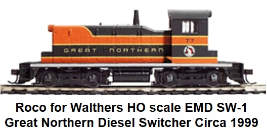 Roco made for Walthers HO scale EMD SW-1 diesel switcher circa 1999